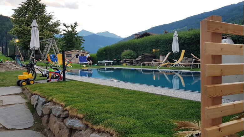 Garden with Playground and Pool