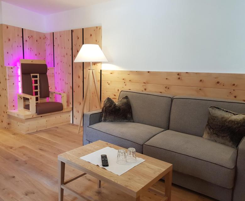 Living Area of the Zirben Suite
